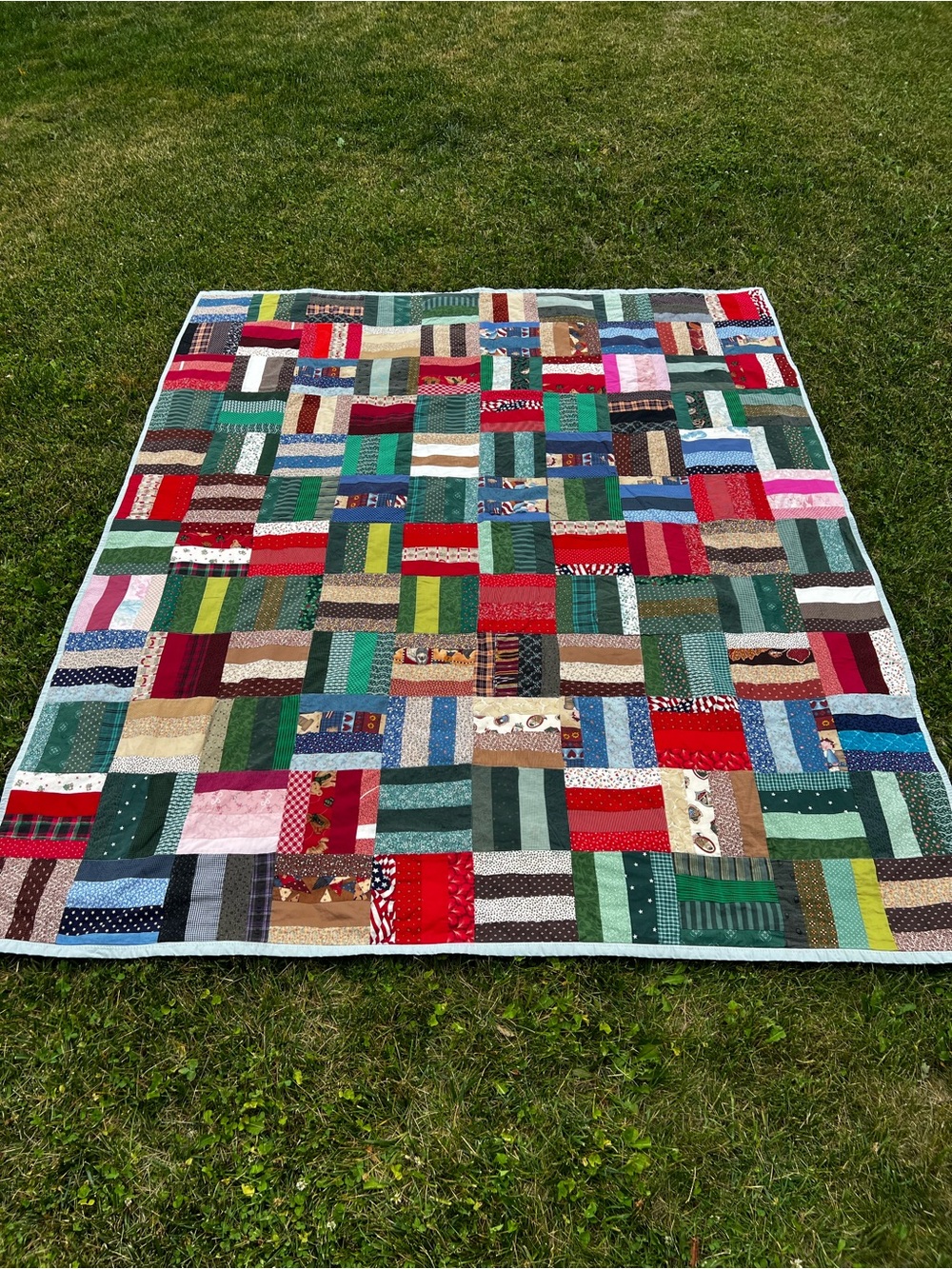 Vintage Quilted Handmade Cutter Blanket